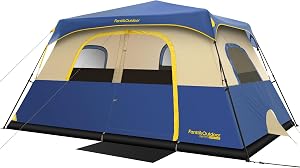 FanttikOutdoor Camping Tent 4/6/8/10 Person Instant Cabin Tent Setup in 60 Seconds with Ra