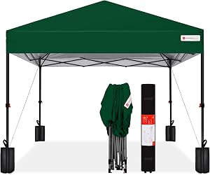 Best Choice Products 10x10ft Pop Up Canopy Tent, Outdoor Shade, 1 Person 1 Minute Set Up,