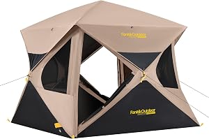FanttikOutdoor Alpha C4 Ultra Camping Tent 4 Person Pop Up Instant Cabin Setup in 60 Secon