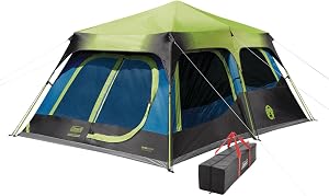 Coleman 4/6/8/10 Person Instant Camping Tent with 1-Minute Setup, Large Family Tent with P