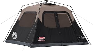Coleman 4/6/8/10 Person Instant Camping Tent with 1-Minute Setup, Large Family Tent with P